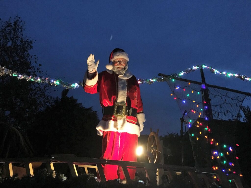 Holiday Lights Parade in Downtown Hill California Central Coast